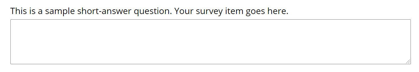 Sample Short Answer